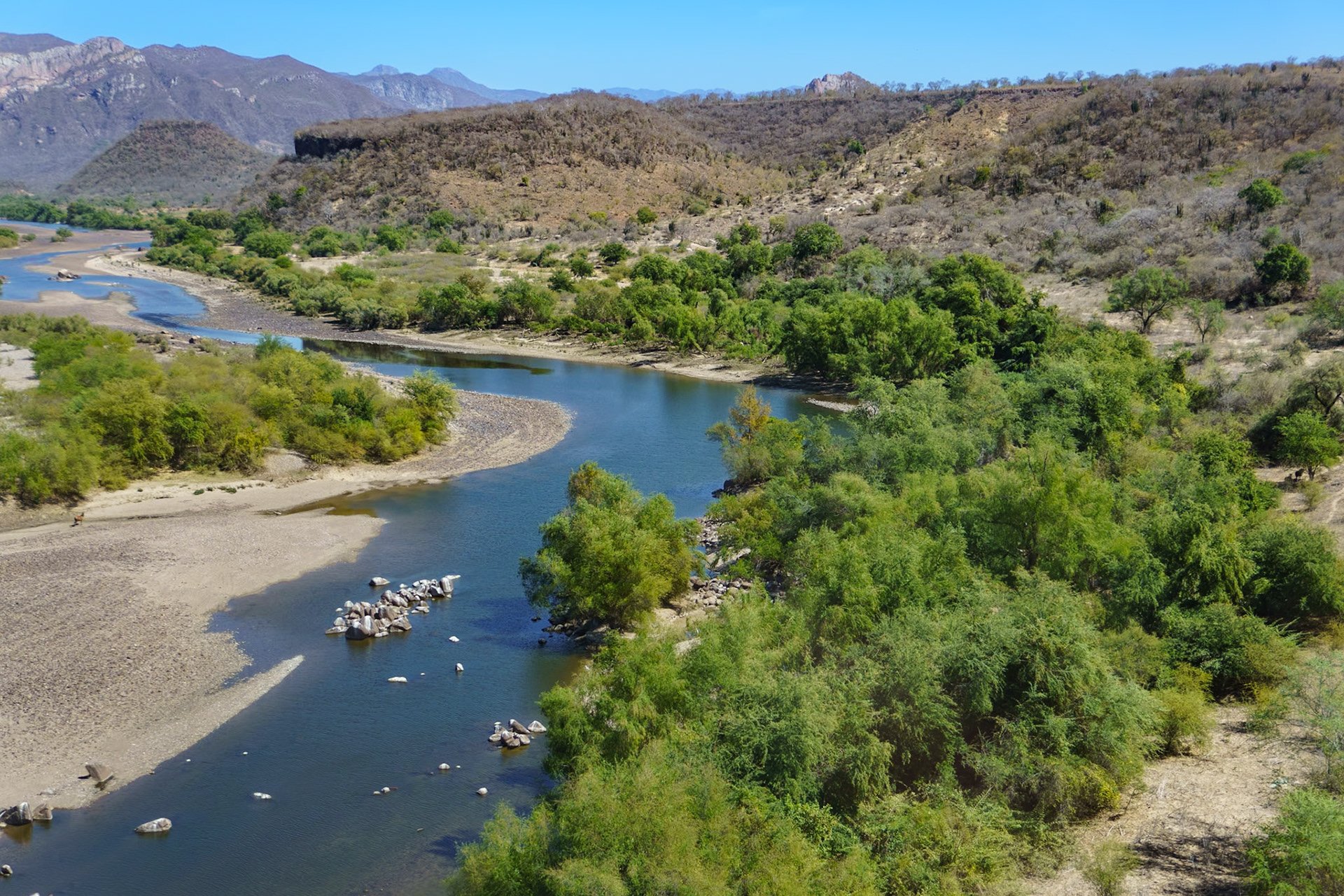 Crossing the El Fuerte River