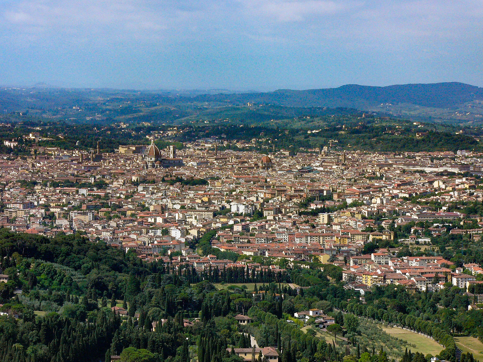 Florence Italy viewed from Fiesole