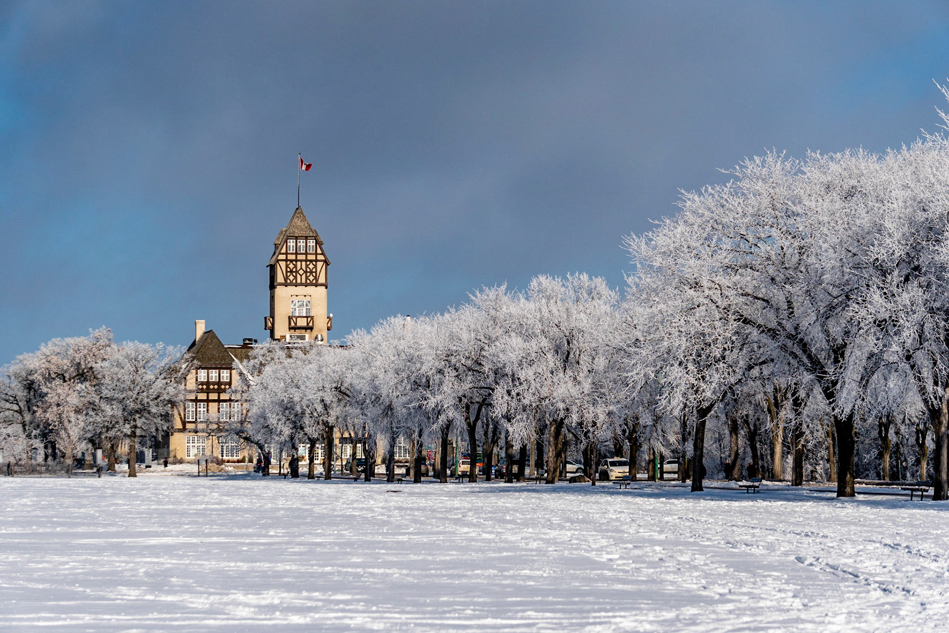 Pavilion at Assiniboine Park in Winter