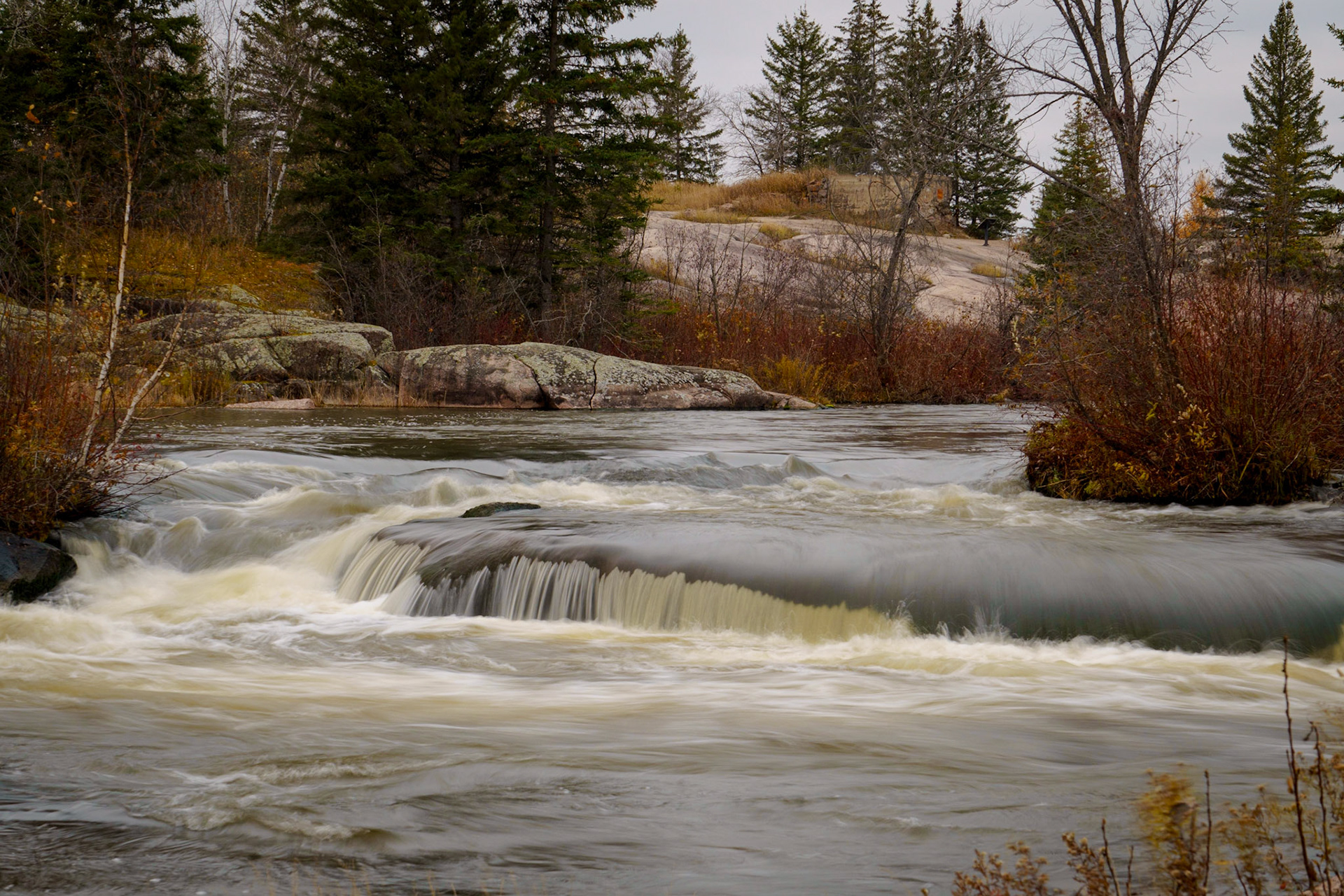 Old Pinawa Dam waterfall