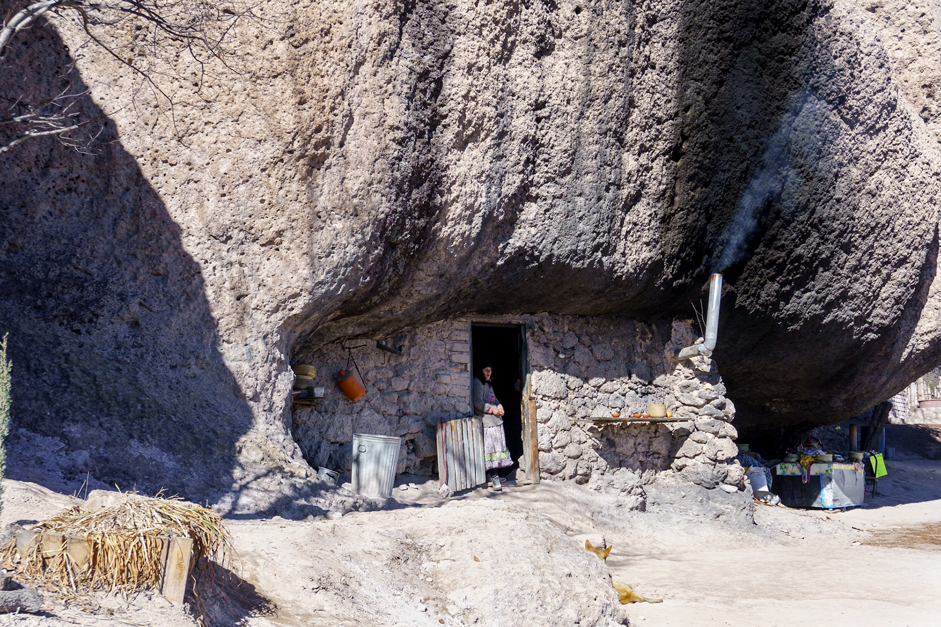 Tarahumara cave dwelling near Creel
