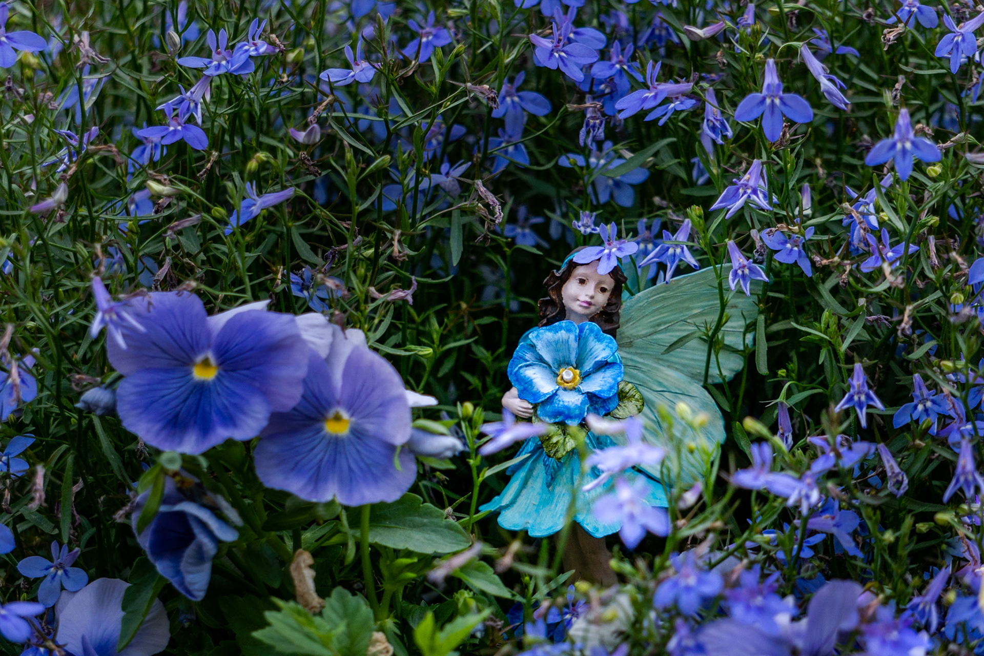 Whimsy Garden in Blue