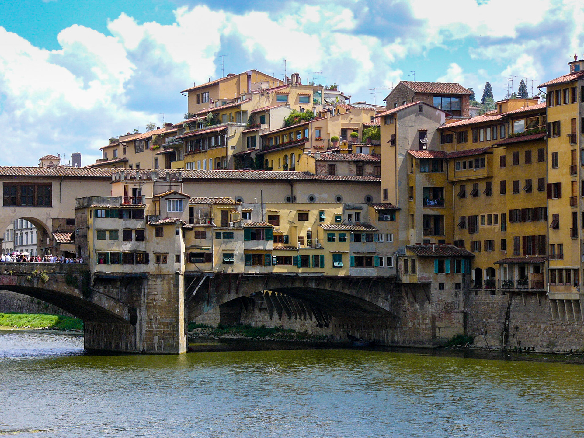 Along Amo River Florence Italy