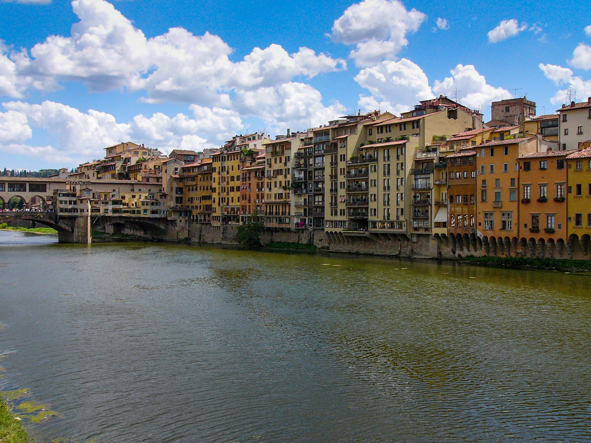 Along Amo River Florence Italy
