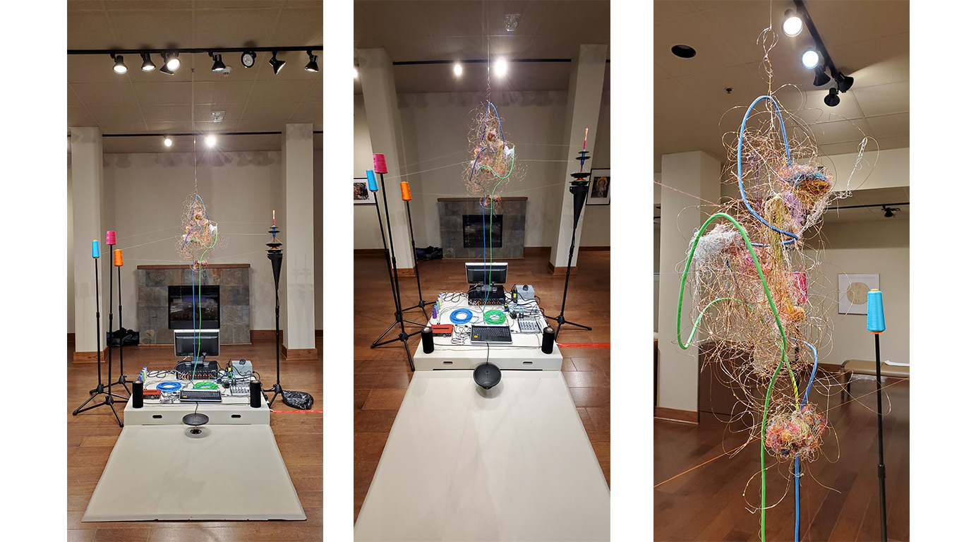 Neural KNot: Syncopated/Synaptic/Syncope 2021. three images
