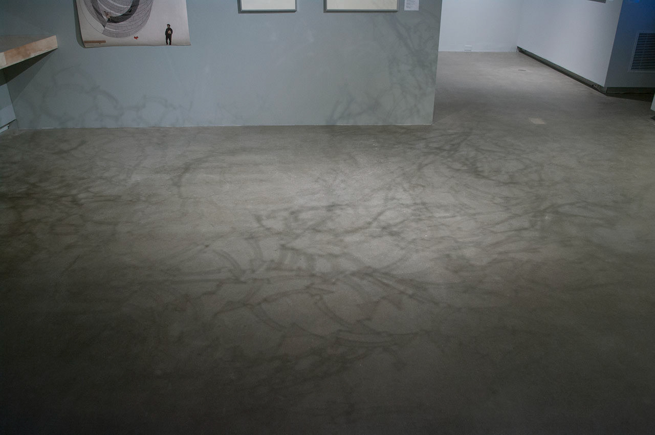 Floe: Expression of an IceCap in 30 Measures. 2014. Detail of projected shadows. PlugIN ICA Winnipeg, Canada
