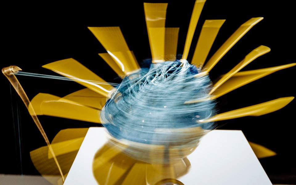 Singing Condition I&II 2010/11. Close up of bird nest spinning mechanism.