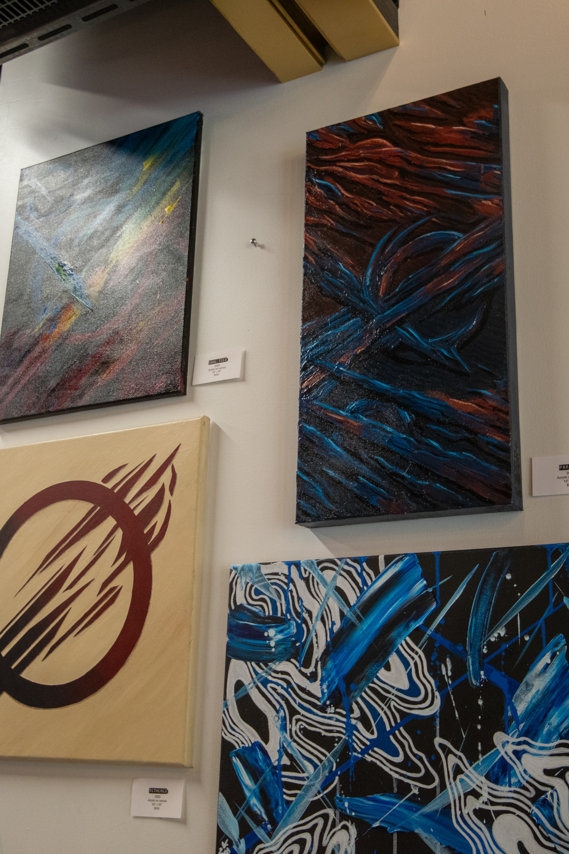 My paintings featured at 70 King Market