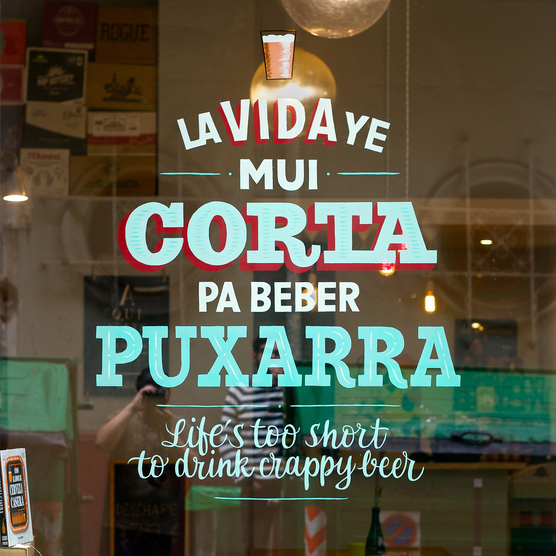 Window sign | Client: Sr. Lúpulo