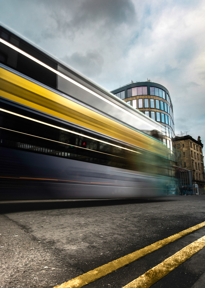 Yellow Bus Flyby