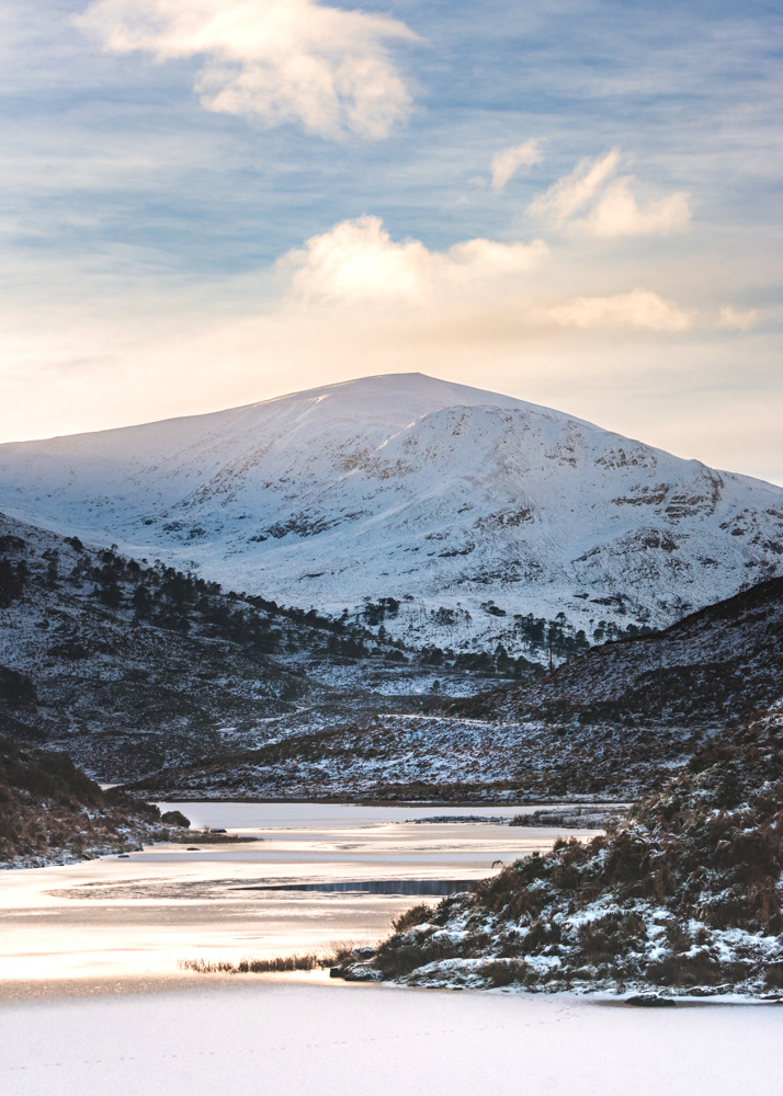Sunkissed Toll Creagach, viewed from Glen Cannich