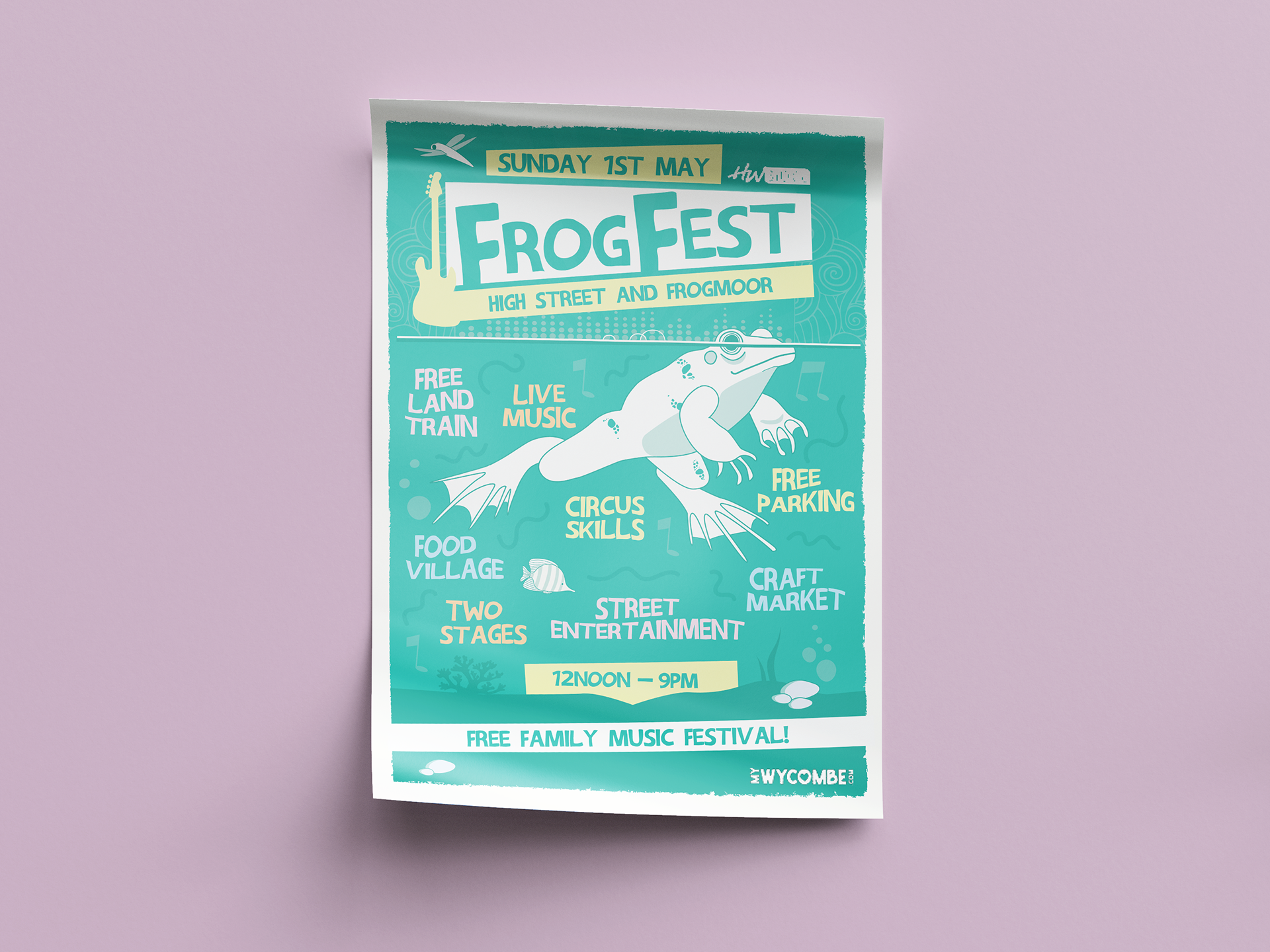 FrogFest A4 poster