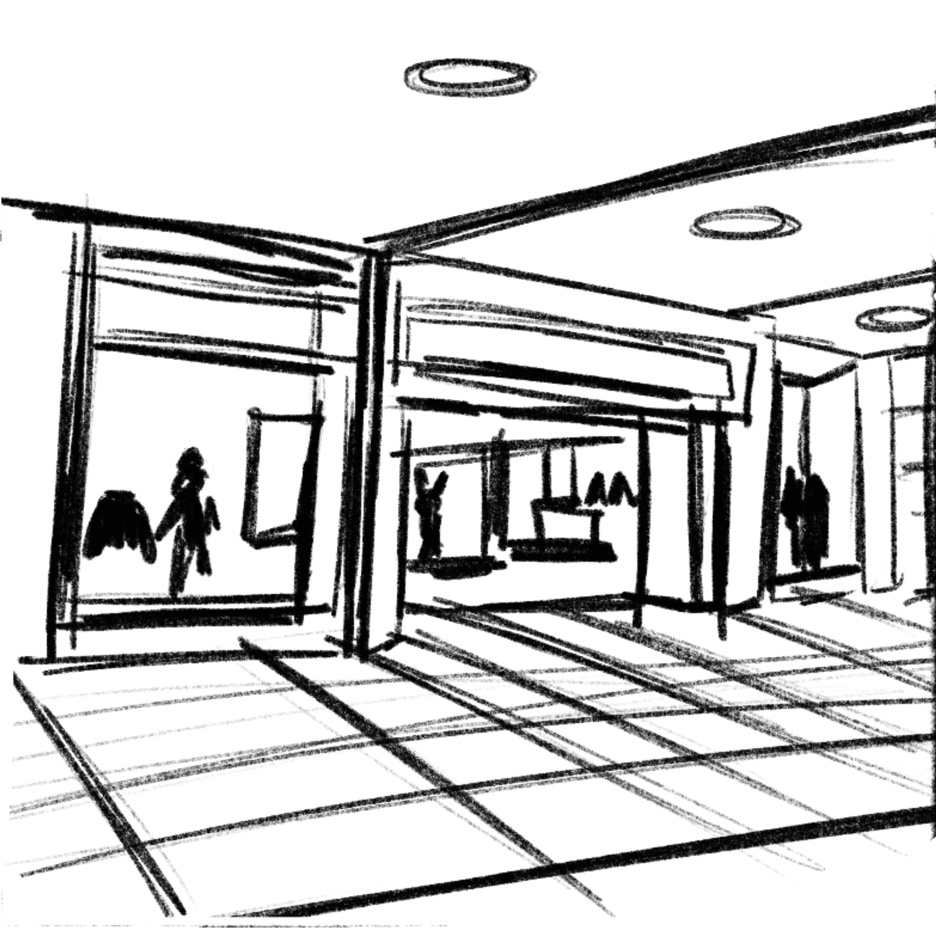 Bunny Mall: Thumbnail Sketch