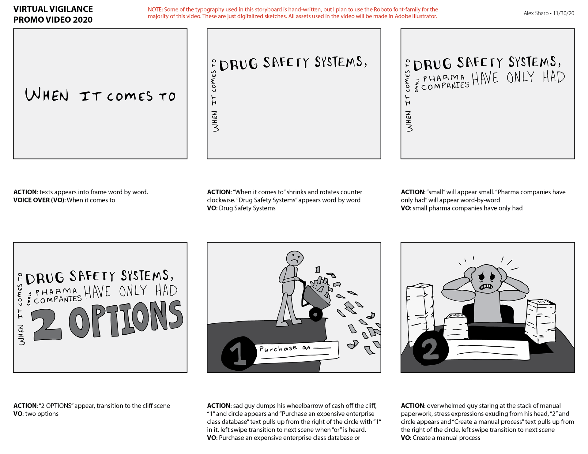 Original Storyboard - page 1
