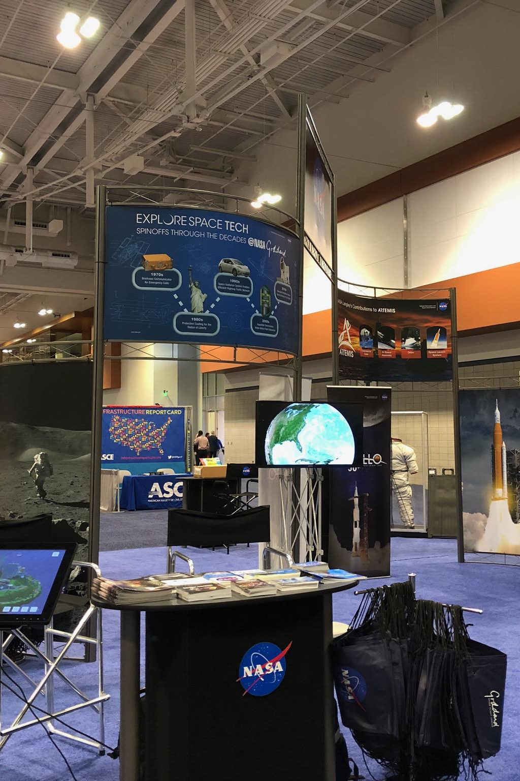 NASA's booth at the 2019 Legislative Summit