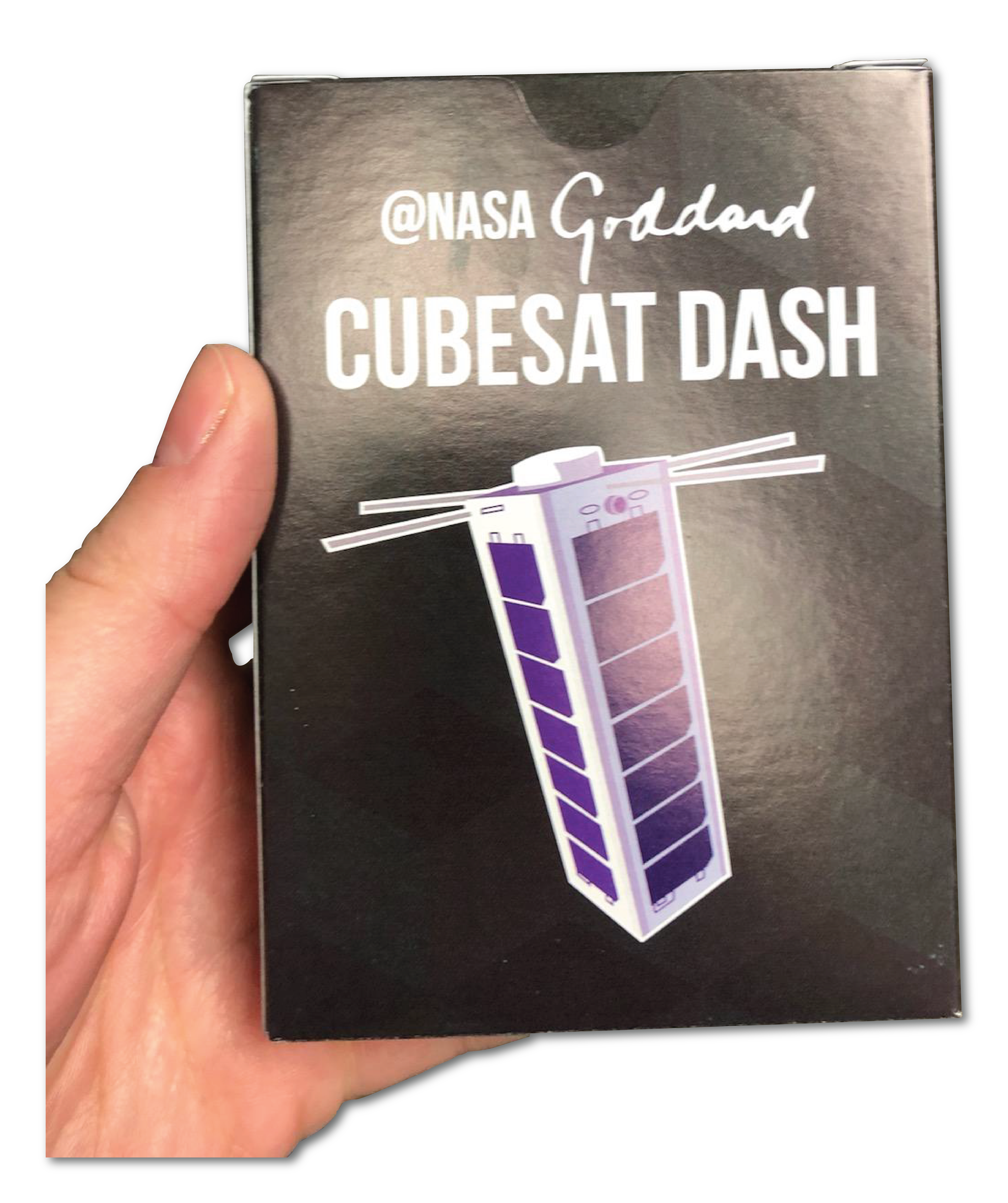 CubeSat Dash packaging (front)