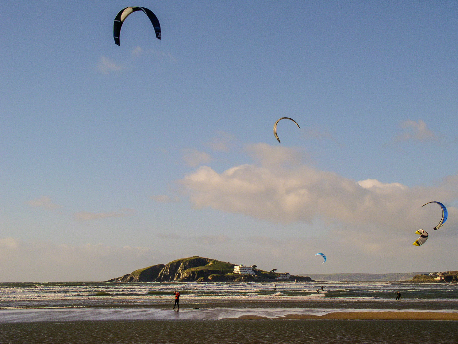 Kites at Burgh Island
