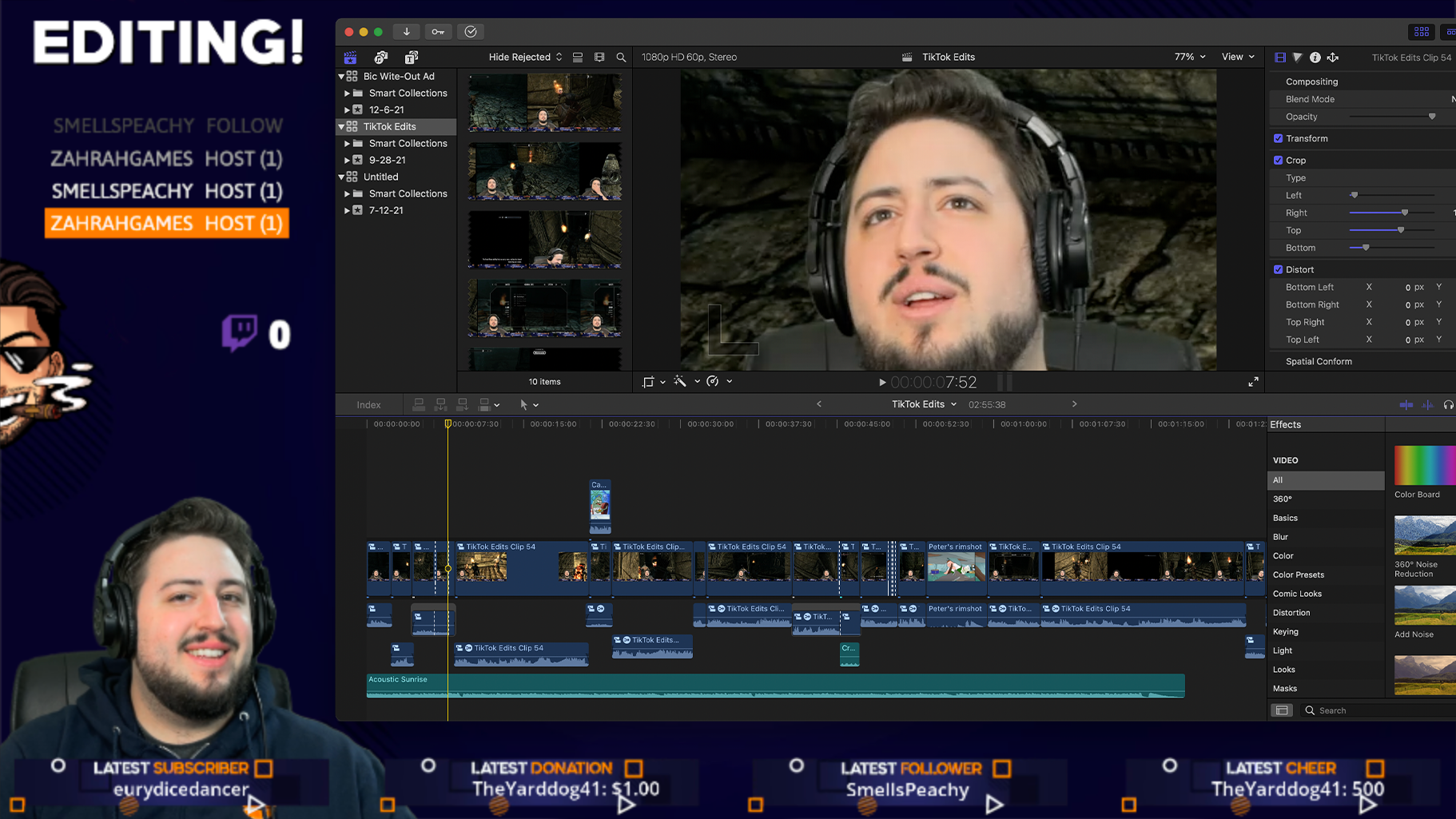 Editing in Final Cut Pro