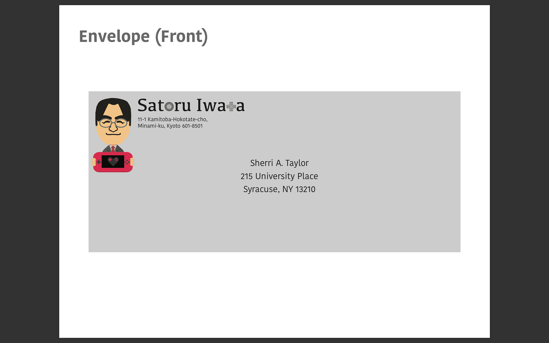 Satoru Iwata Brand Stationery