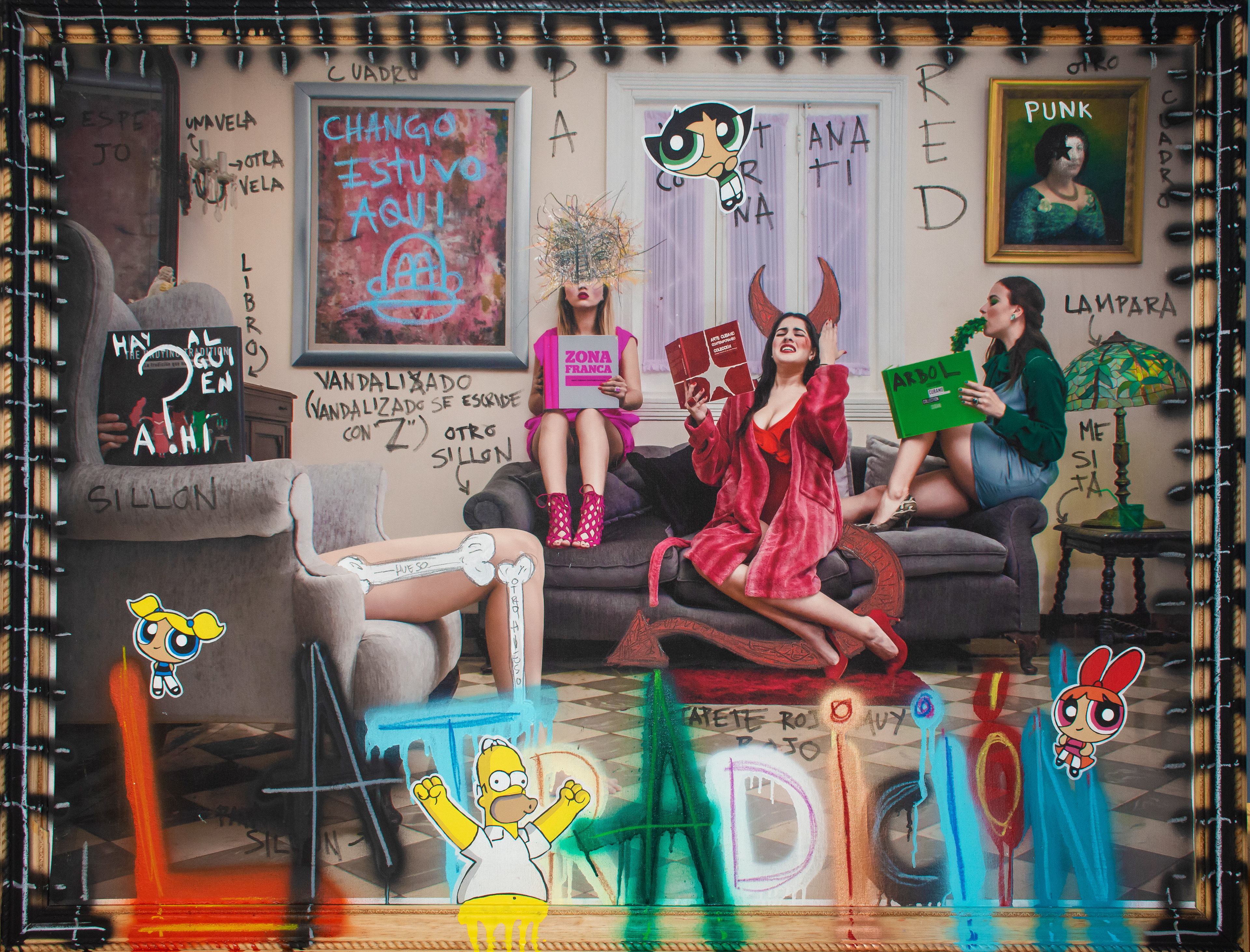 ICONOCLASSIC #10 mixta sobre lienzo/ 116 cm x 142 cm 2022