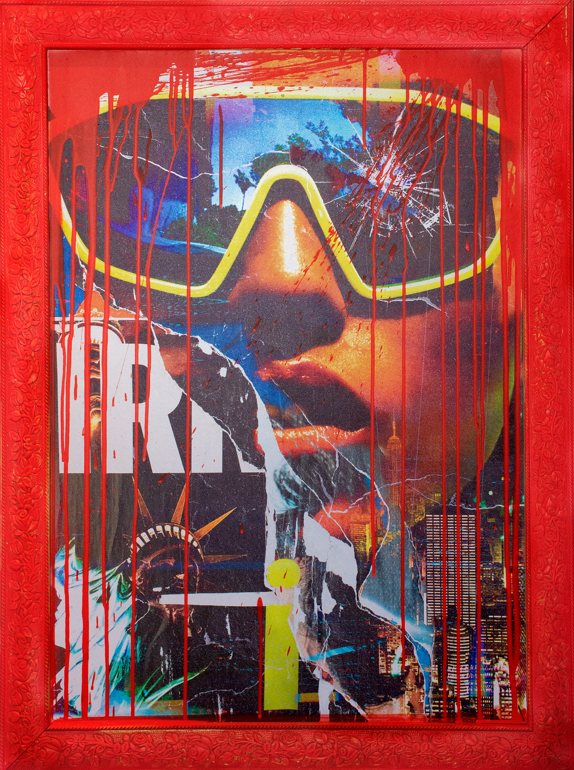 ICONOCLASSIC #13 mixta sobre vinil / 99 cm x 73 cm 2022. SOLD