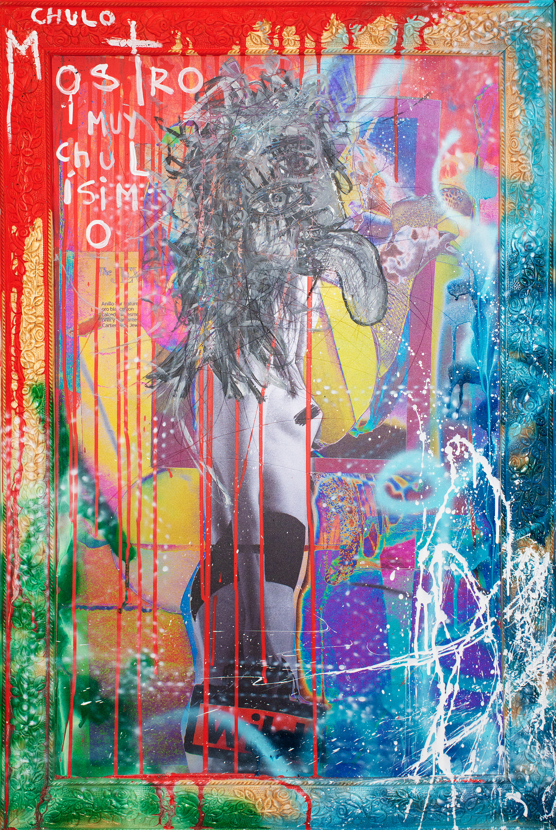 ICONOCLASSIC #14 mixta sobre vinil / 98 cm x 65 cm 2022. SOLD