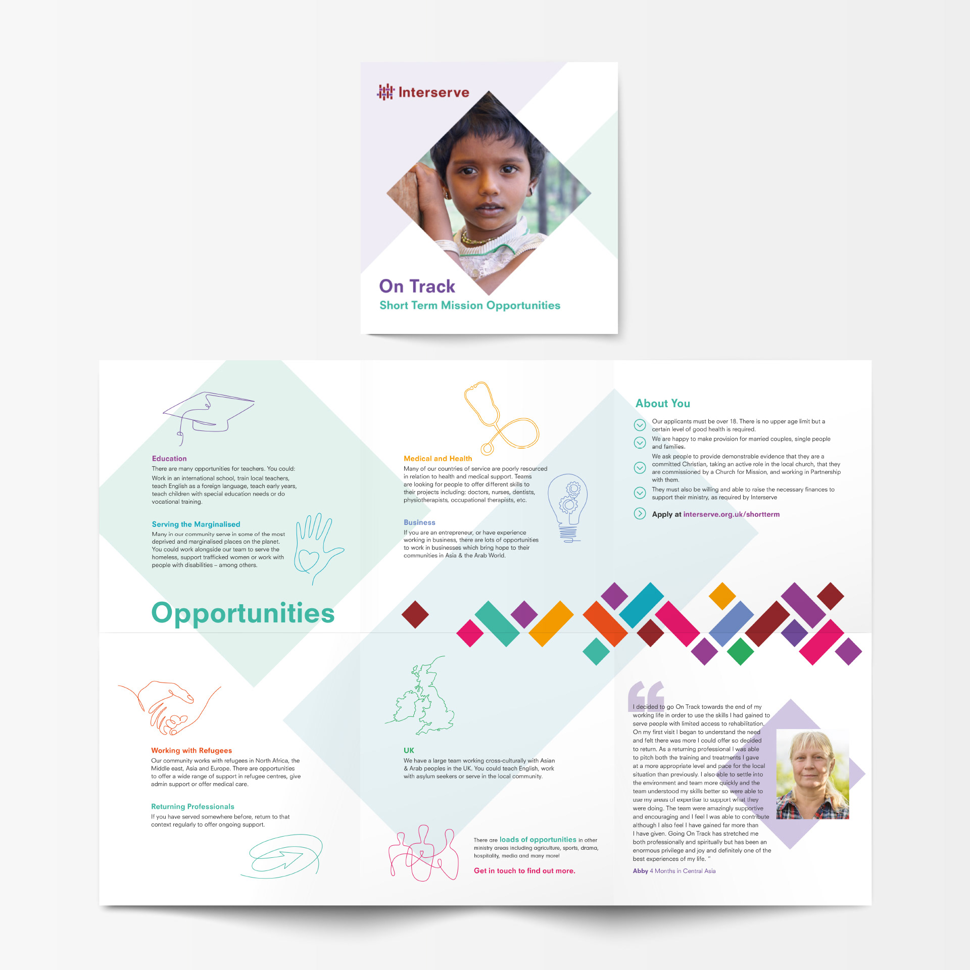 Interserve On-track flyer design