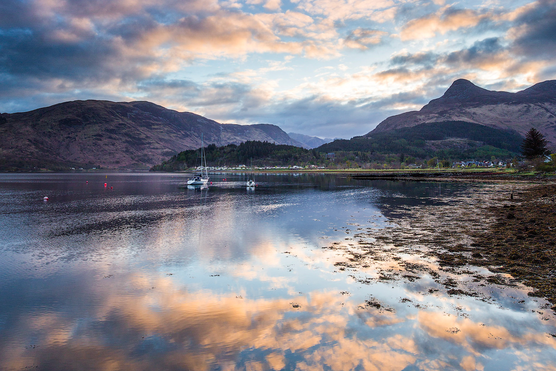 Loch Leven with the Pap of Glencoe in the backdrop