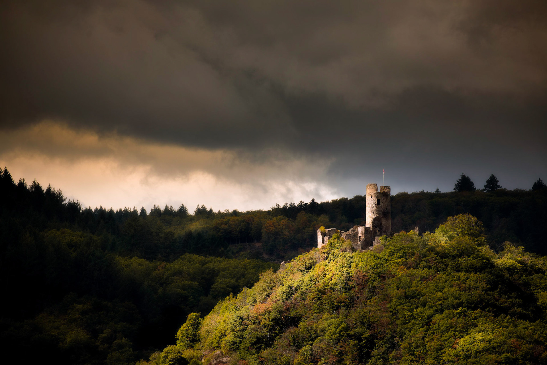 The ruins of Winneburg Castle
