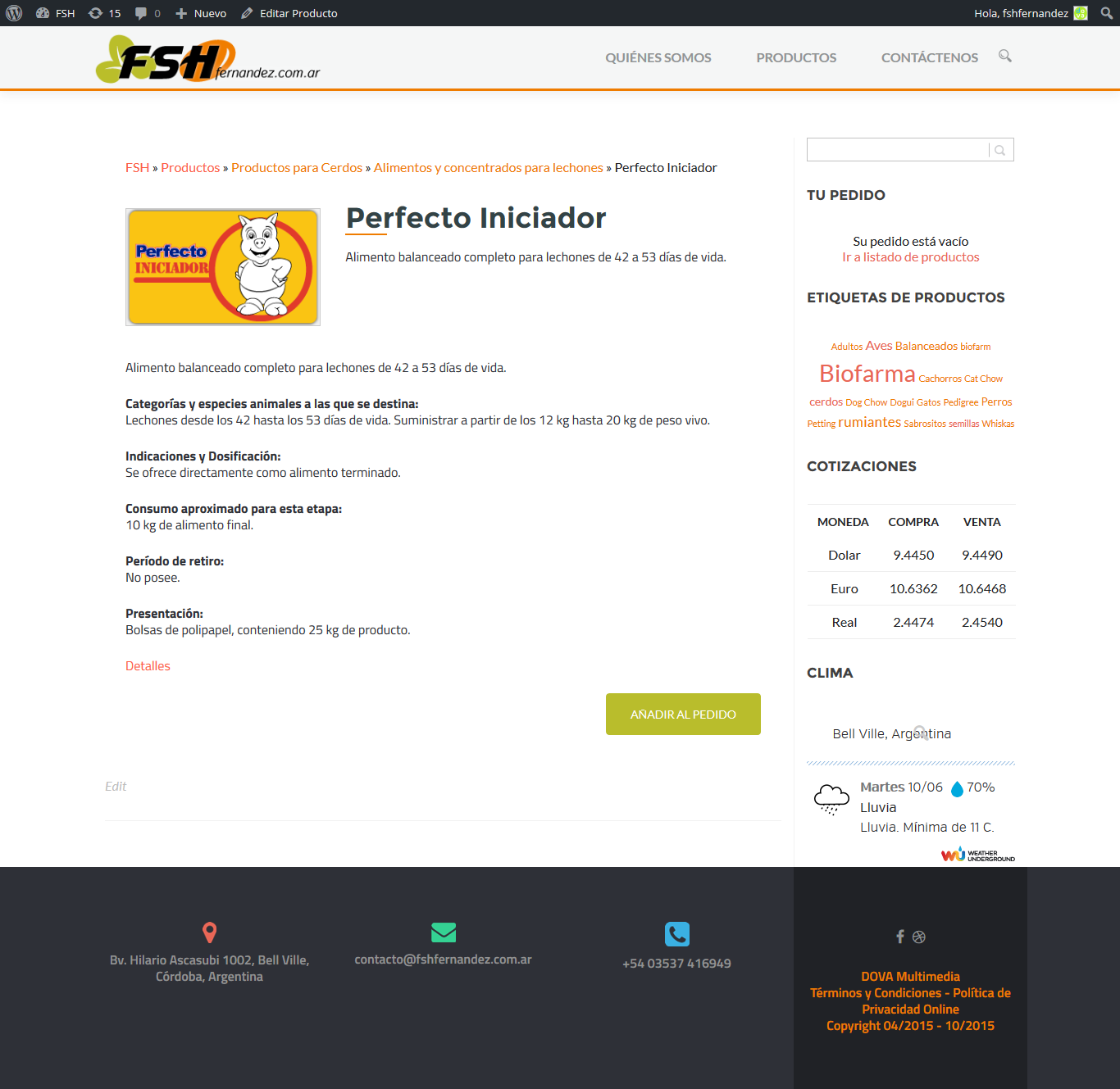 Product view