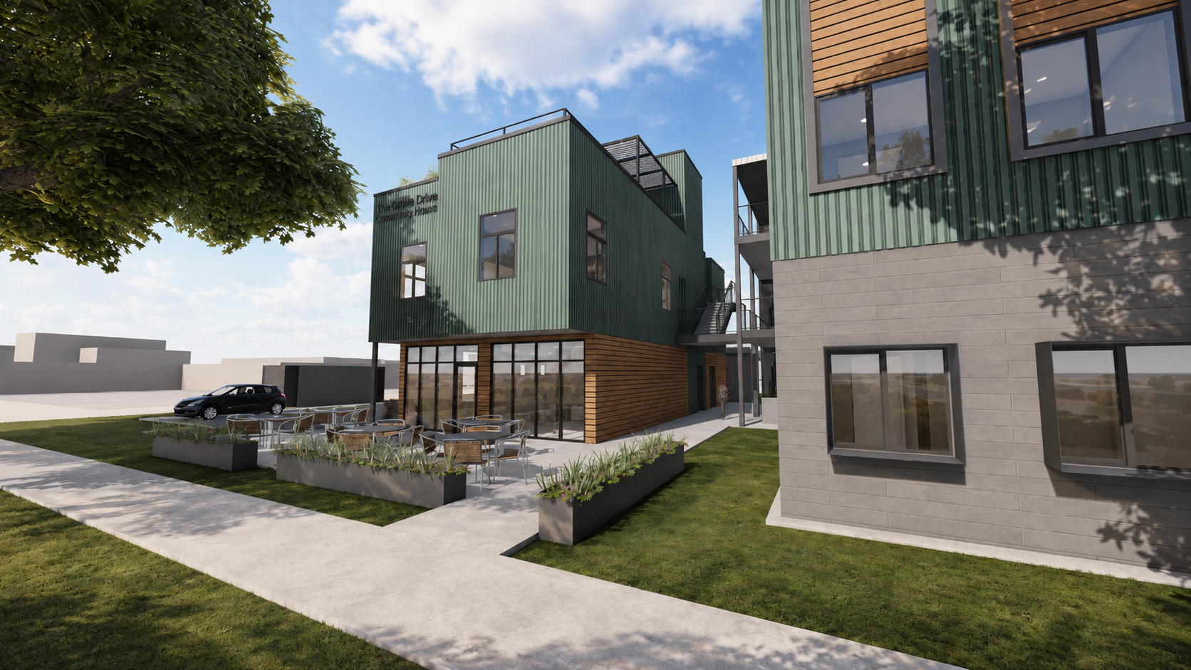 Olive Drive Facade