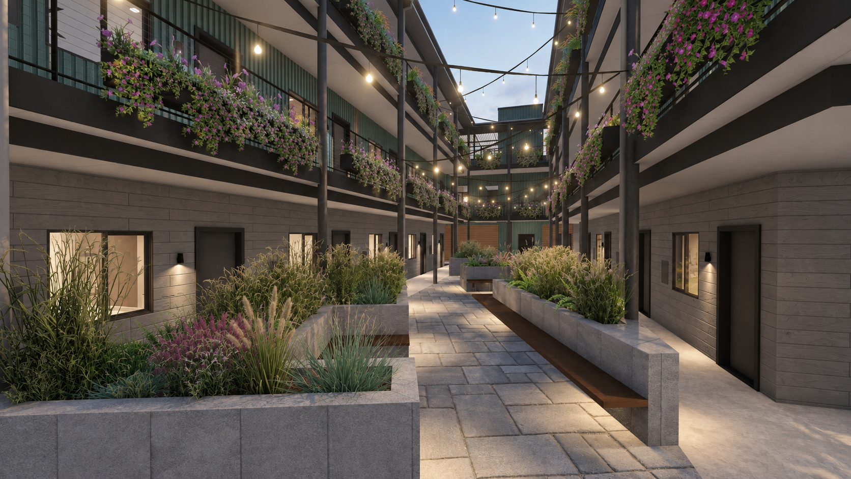 Residential Courtyard