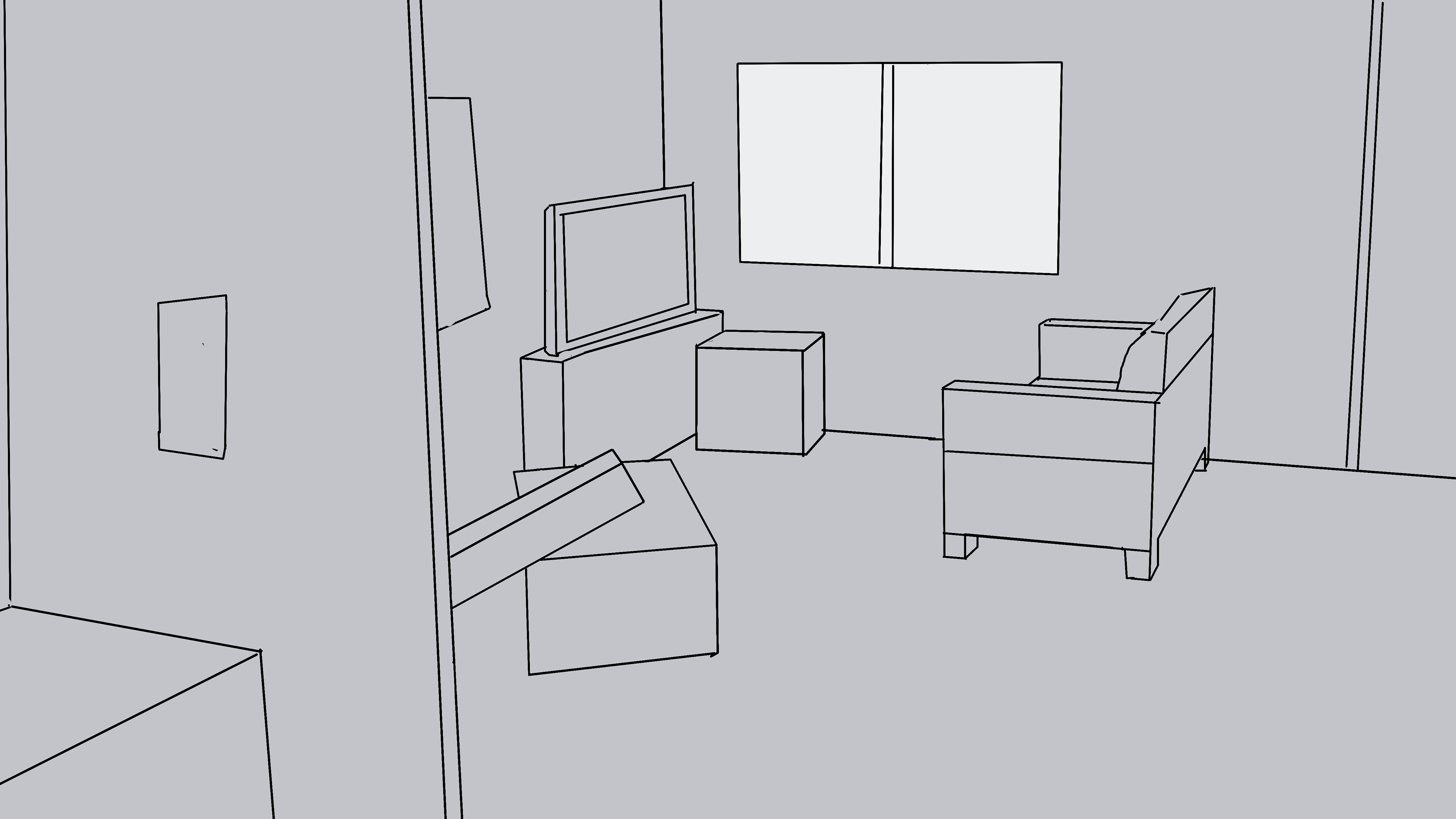 Basic Apartment Concept Lineart