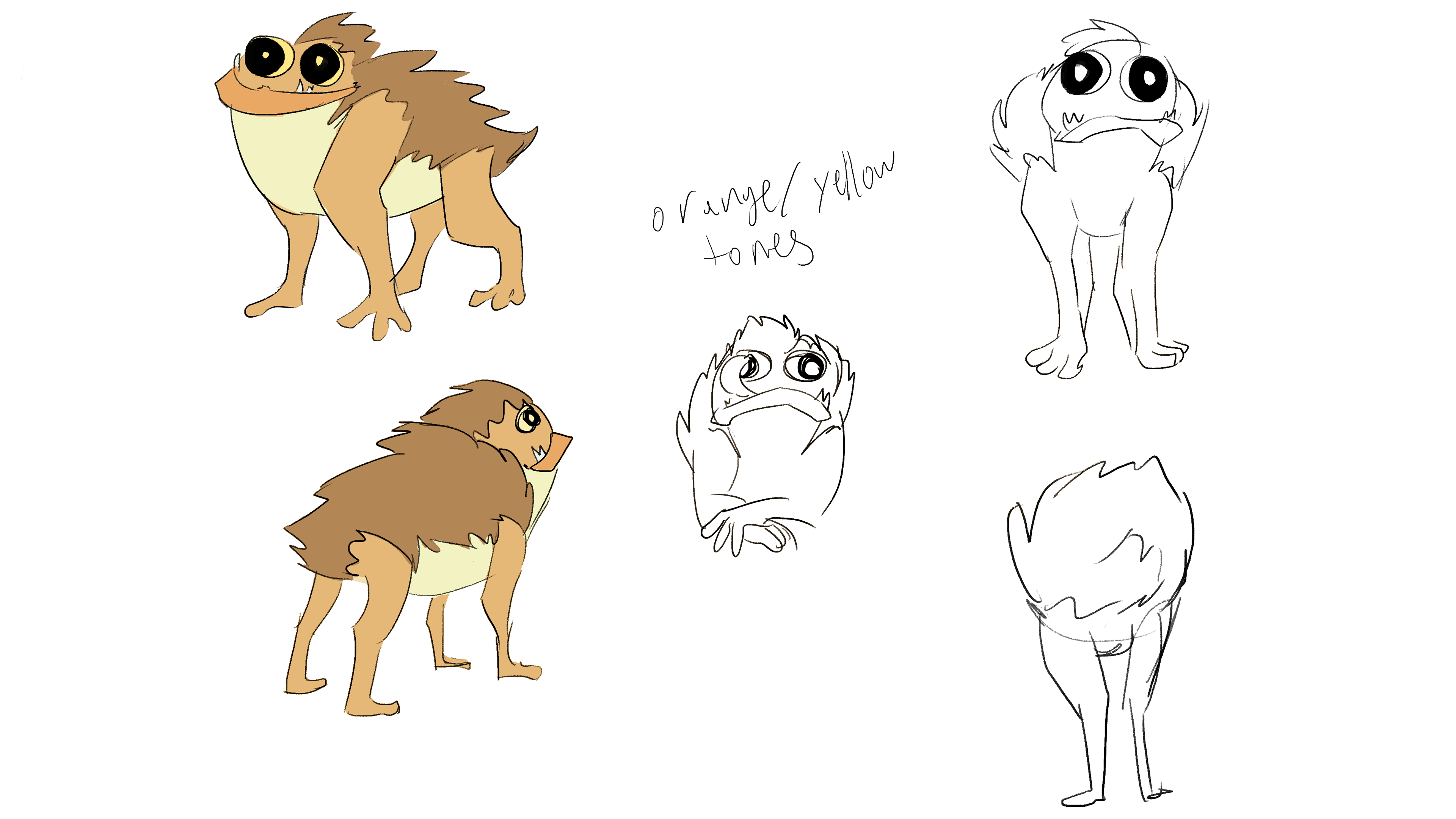Original color scheme for creature