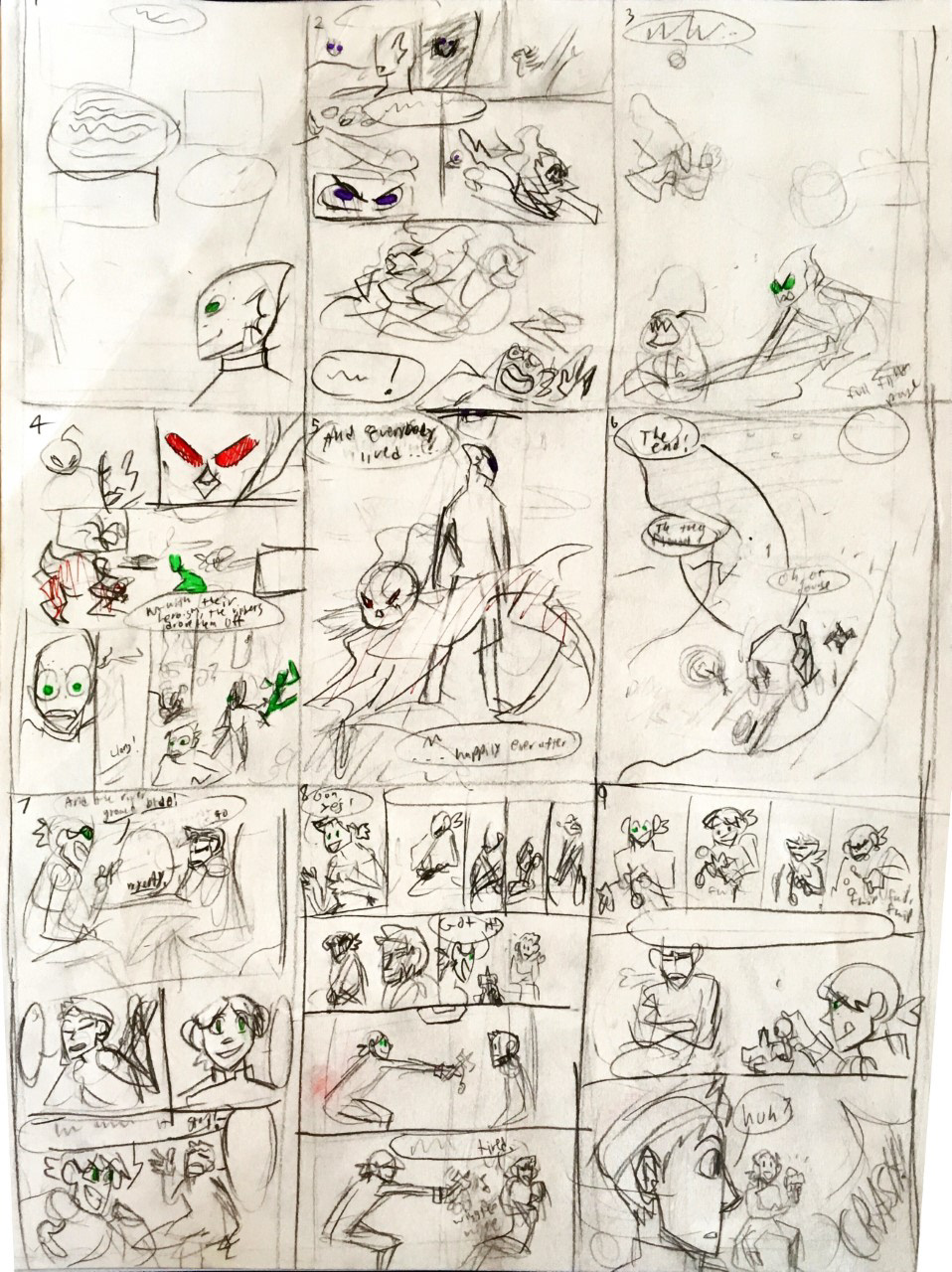 Thumbnails of pages 1-9