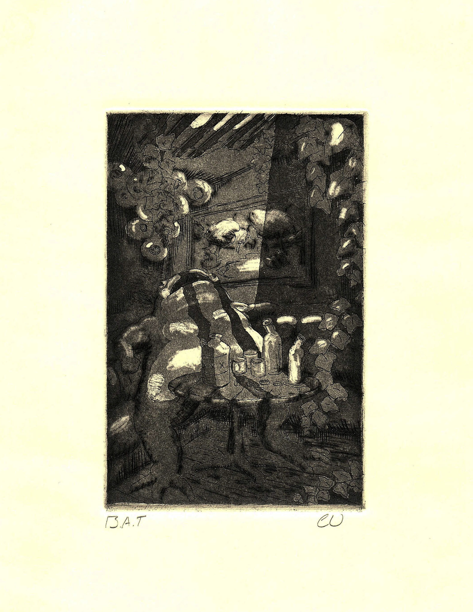 Frog, 2019, intaglio.