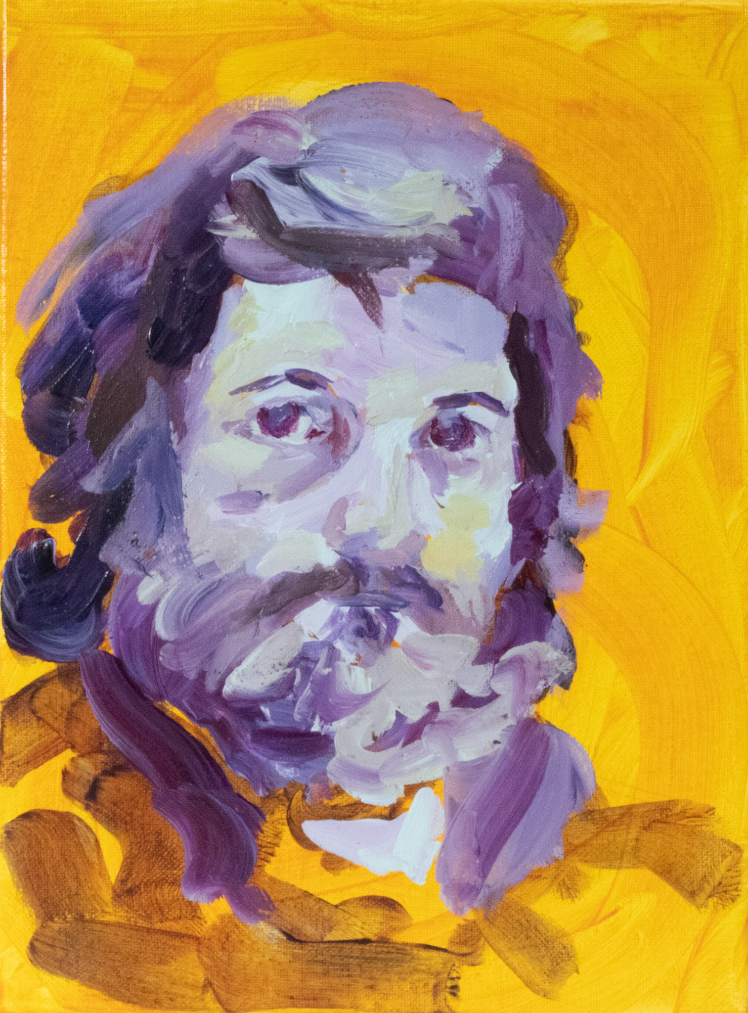 Self-Portrait, 2021, acrylic on canvas.