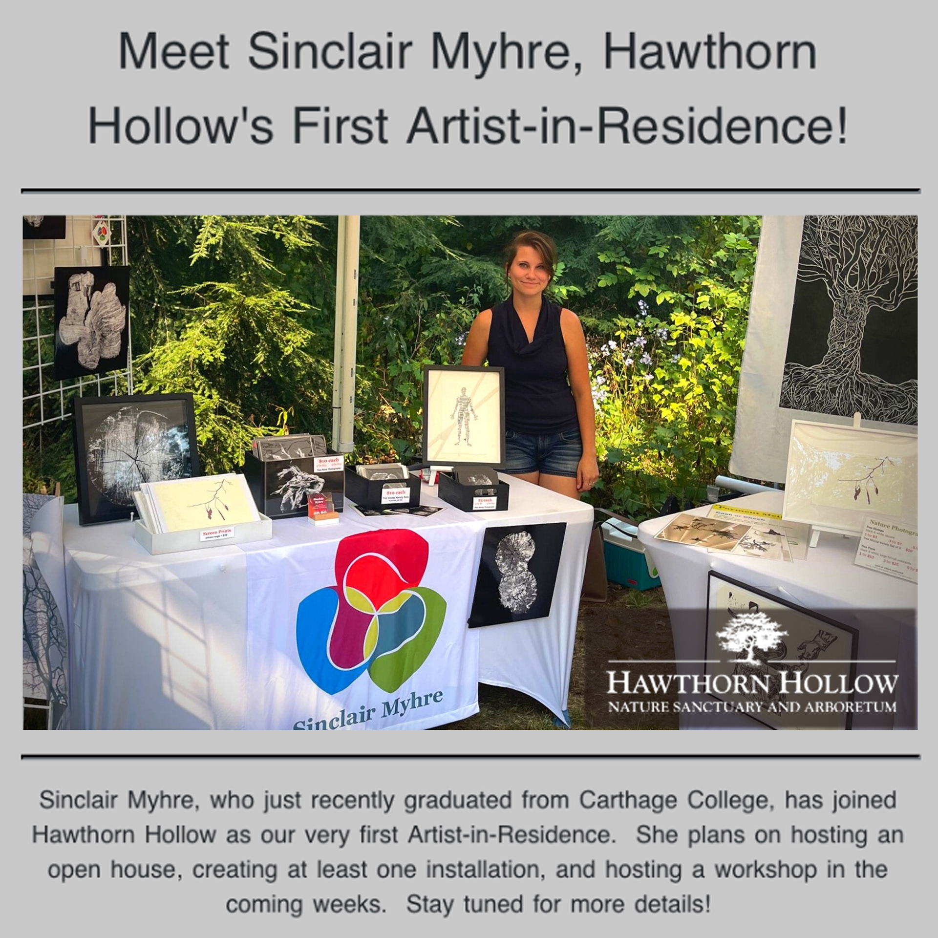 Hawthorn Hollow First Artist-in-Residence Promo Sinclair Myhre