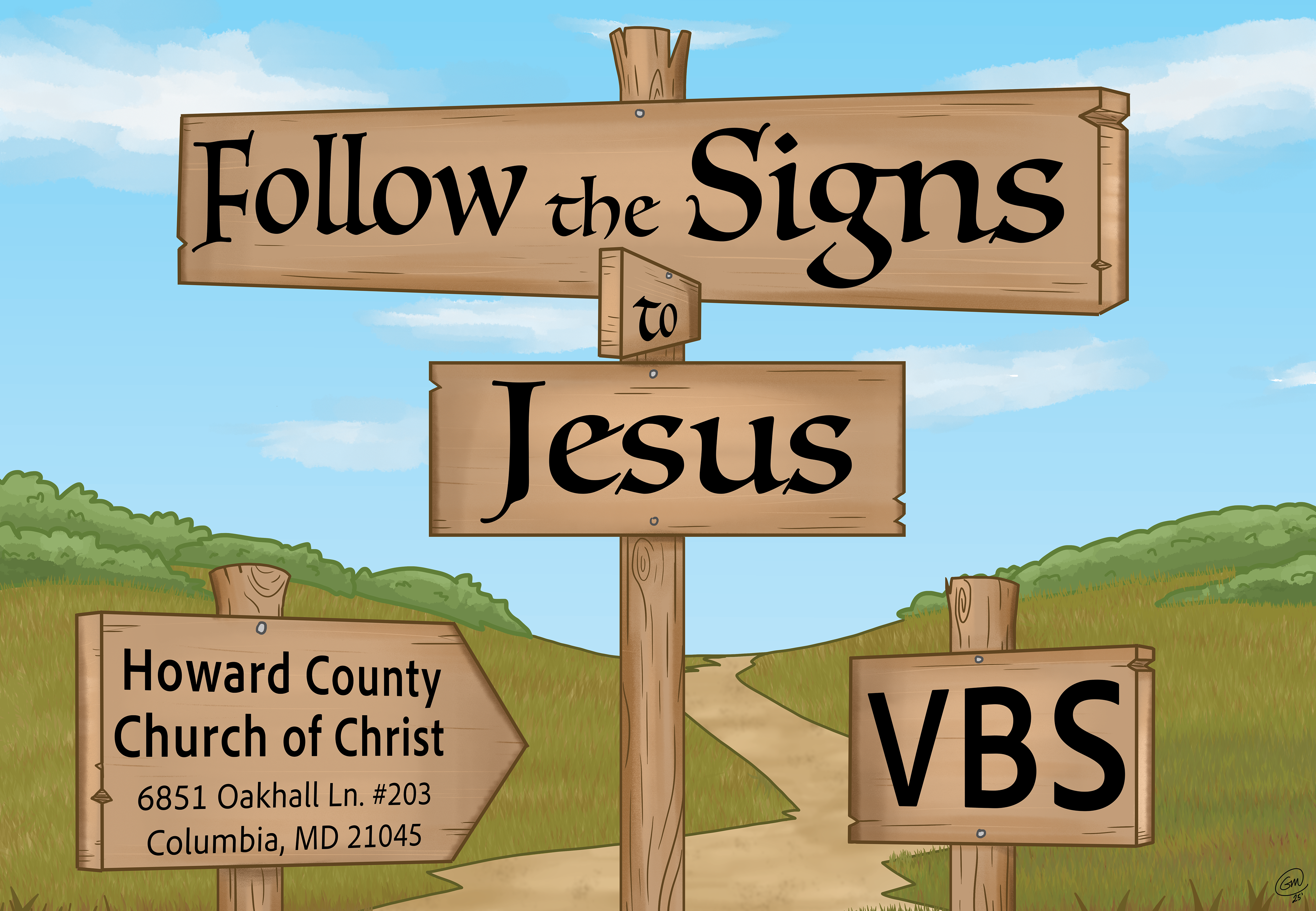 Printed VBS Sign - HCCOC
