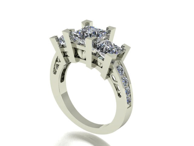 Princess Stone Band with Hearts
