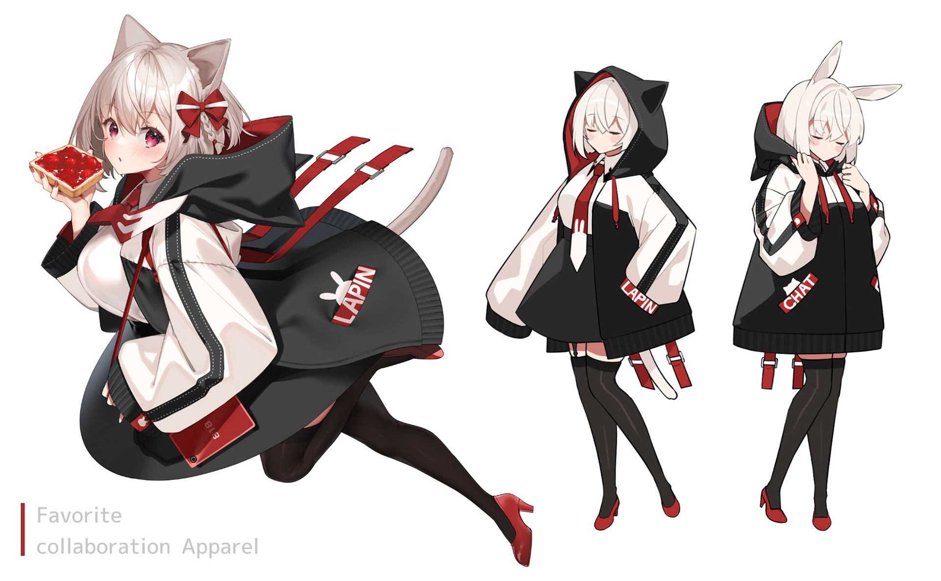 株式会社フェイバリット様　コラボパーカーイラスト