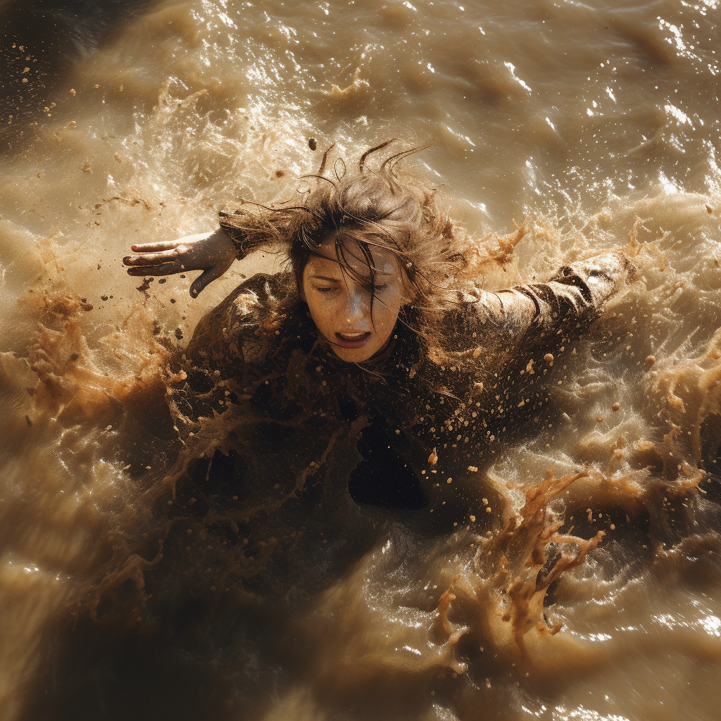 falling into quicksand