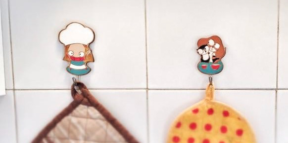 Ganci per presine (dipinti a mano)