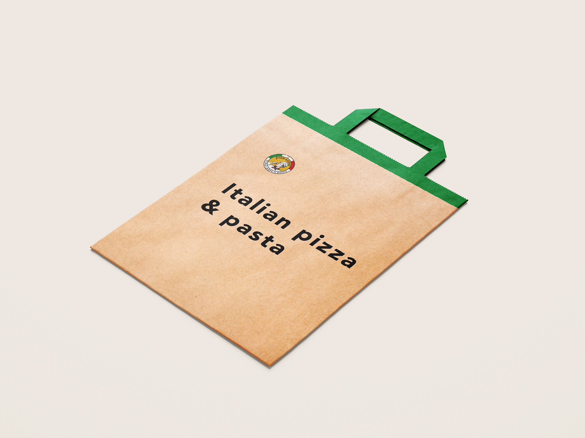 Paesano packaging on green