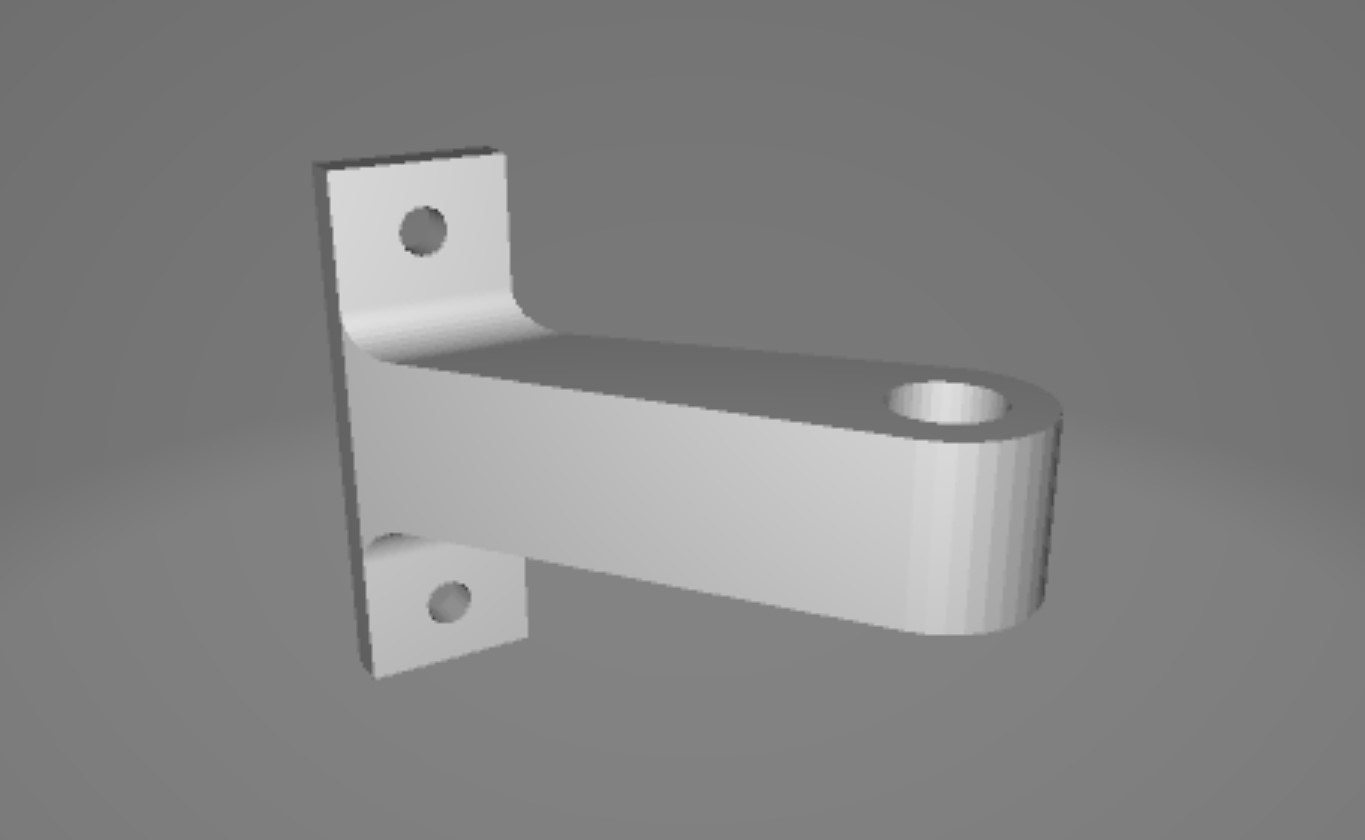 A "hinge-to-extrusion" mount model