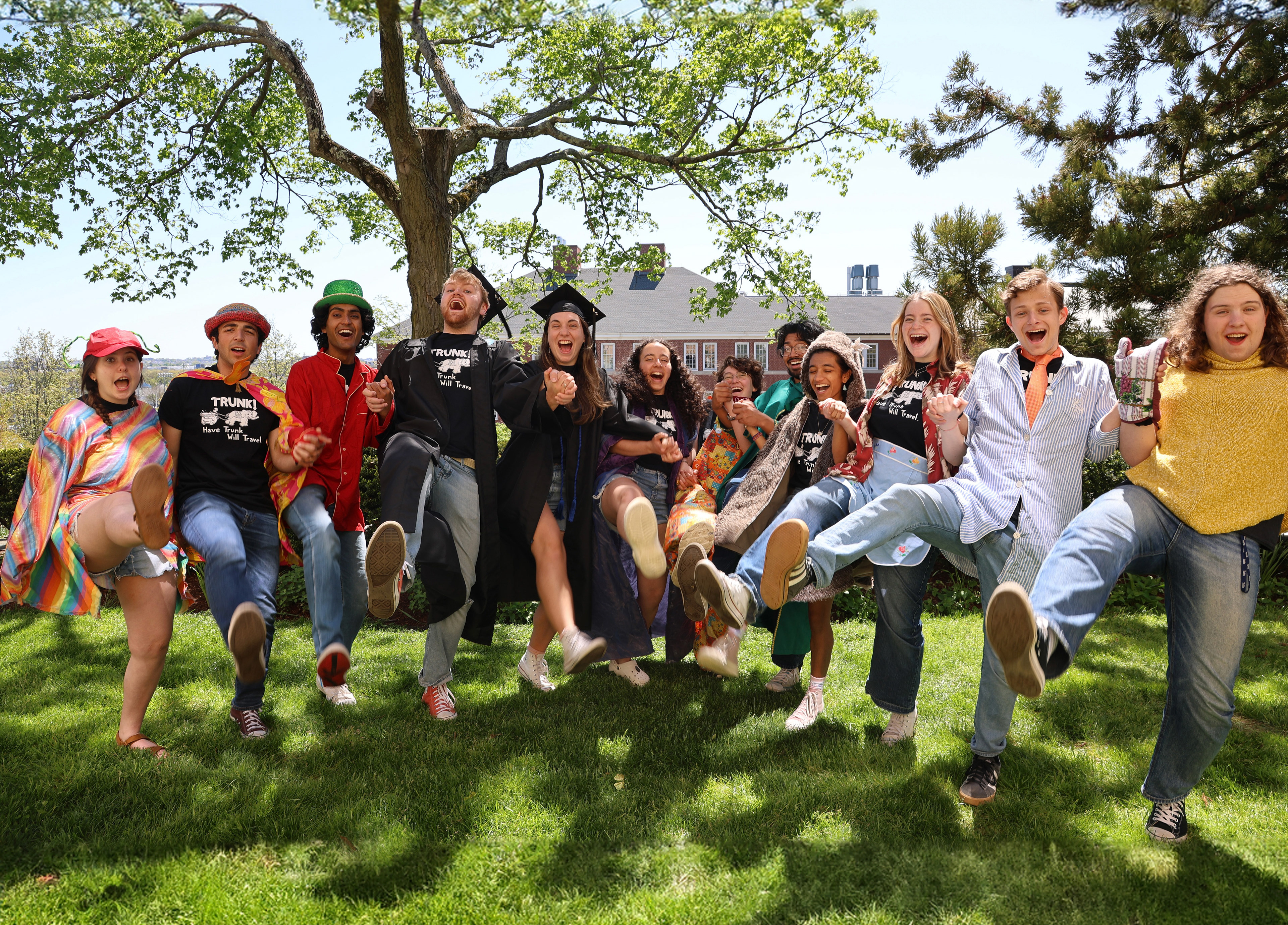 I am a part of "TRUNK!", an on-campus children's theater group.