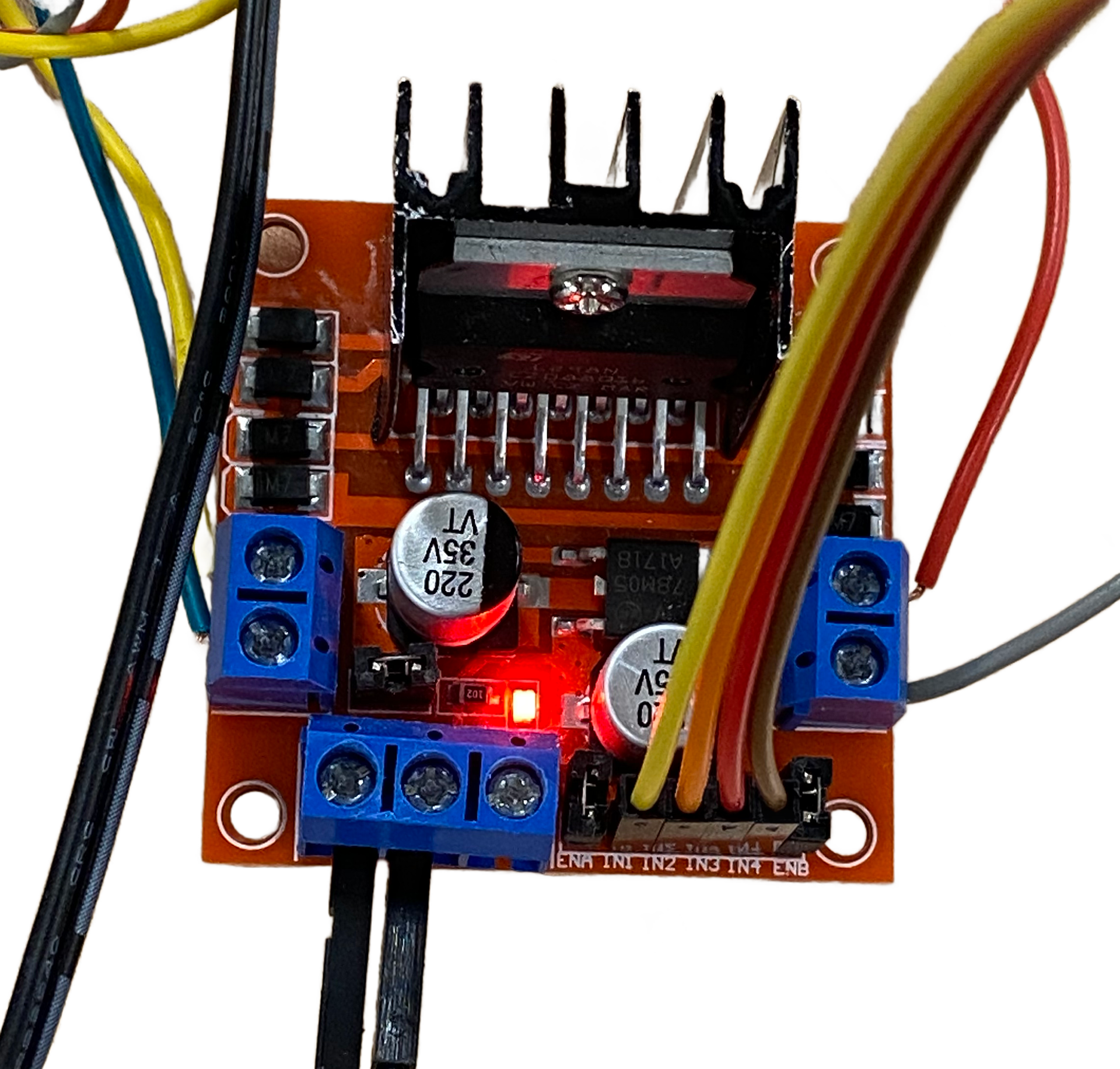 L298N Double H-Bridge.