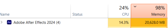 AE using up way too much RAM.