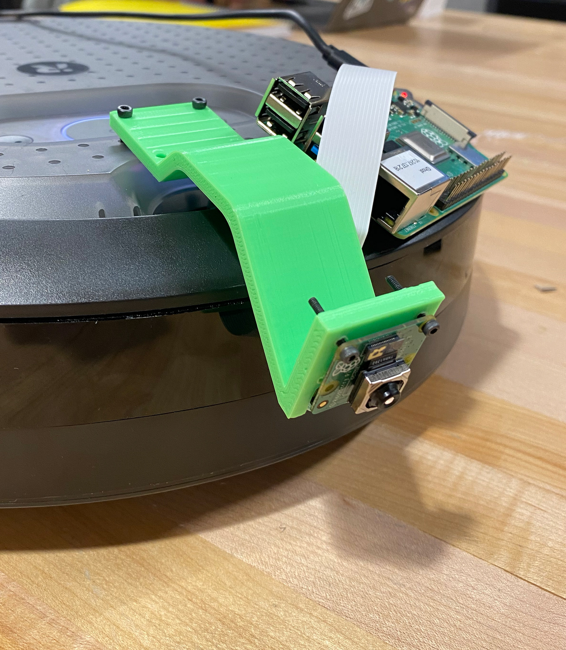 The first camera mount design