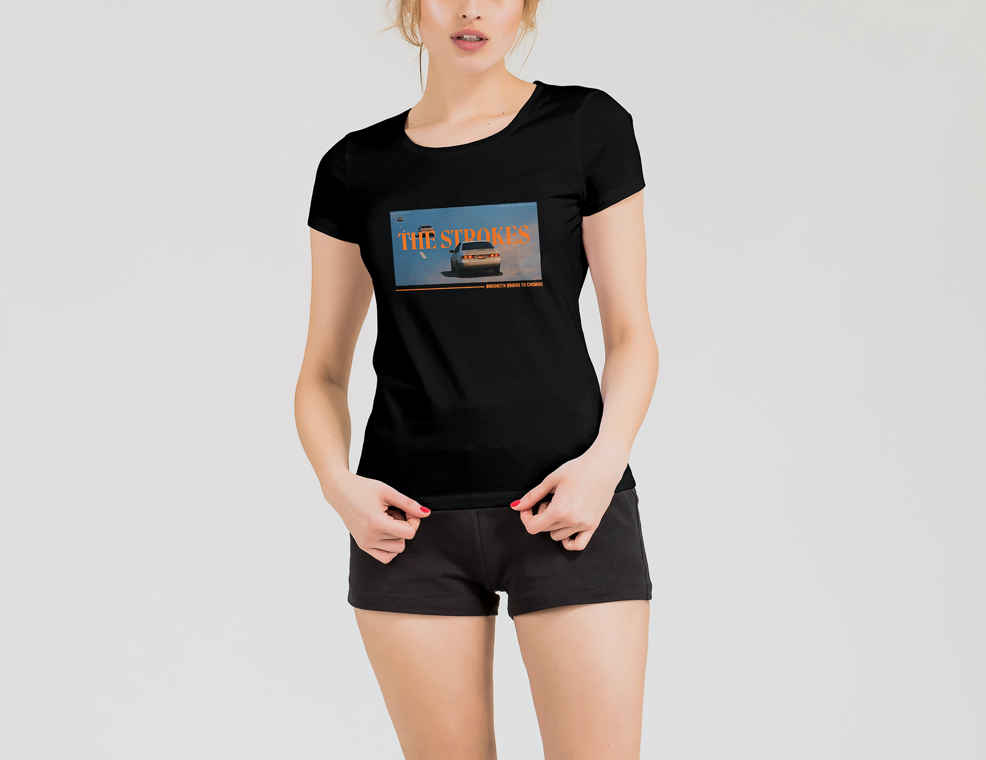 Camiseta Strokes Brooklyn Bridge to Chorus Mujer